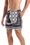 Double Pockets Elastic Waist Swim Shorts (1274) - White Rabbit