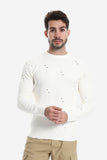 Stitched Parts Solid Pullover (5129) - White Rabbit