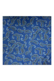 Navy Paisley Pocket Square - Moscova