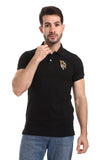 Stitched Logo Pique Patterned Polo Shirt - White Rabbit