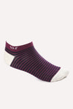 Bi-Tone Striped Ankle Socks (5027) - White Rabbit