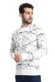 Art Painted Winter Pullover (5071) - White Rabbit