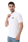 Short Sleeves Buttons Closure Polo Shirt - White Rabbit