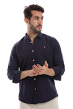 Front Textured Men Shirt (2050) - White Rabbit