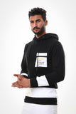 Front Patch Hooded Neck Hoodie (121) - White Rabbit