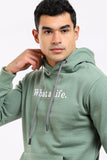 Stitched "What A Life" Hoodie (308) - White Rabbit