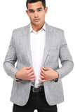 Regular Fit Blazer With Buttoned Cuffs - White Rabbit