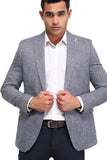 Regular Fit Blazer With Buttoned Cuffs - White Rabbit