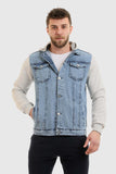 Turn Down Collar Jeans Jacket (601) - White Rabbit