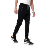 Side Zipped Pockets Sweatpants With Hem (6101) - Pavone