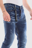 Front Scratch Wah Out Casual Jeans (1111) - White Rabbit