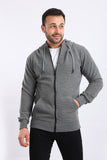 Ribbed Comfy Zip Through Hoodie (402) - White Rabbit