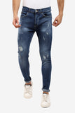 Buttoned Jeans With Front Ripped (1191) - White Rabbit