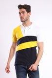 Tri-Toned Short Sleeves Polo Shirt - White Rabbit