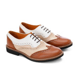 Women Toffee Oxford Shoes - Tayree