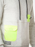 Hooded Hoodie With Pocket (129) - White Rabbit