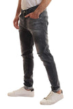 Slim Fit Jeans With Scratches (1195) - White Rabbit