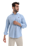 Front Textured Men Shirt (2050) - White Rabbit