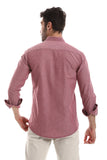 Front Textured Men Shirt (2050) - White Rabbit