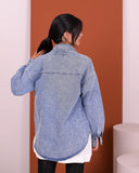 Denim Cotton Shirt (W701) - Just4Women