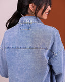 Denim Cotton Shirt (W701) - Just4Women