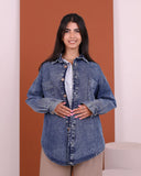 Denim Cotton Shirt (W701) - Just4Women