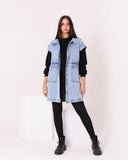 Denim  Dress Shirt (W704) - Just4women