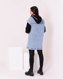 Denim  Dress Shirt (W704) - Just4women