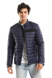 Quilted Band Neck Waterproof Jacket (1406) - White Rabbit