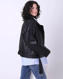 Classic Leather Jacket (W714) - Just4Women