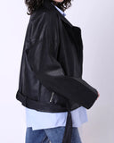 Classic Leather Jacket (W714) - Just4Women