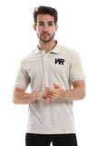 Side Printed "Wr" Classic Polo Shirt - White Rabbit