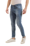 Slim Fit Jeans With Scratches (1194) - White Rabbit