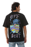 Off Beats Printed Cotton T-Shirt - White Rabbit