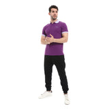 Electric Purple Pique Polo Shirt - Pavone