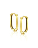 Large Squared Hoops - Shimmer Jewels