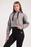 Boxy Cropped Basic Hoodie (40026) - Fit Freak