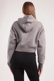 Boxy Cropped Basic Hoodie (40026) - Fit Freak