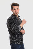 Buttons Down Pineapple Long Sleeves Shirt - White Rabbit