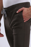 Gabardine Side Zipped Pockets Pants (1185) - White Rabbit