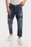Front Wash With Splatter Jeans (11197) - White Rabbit