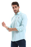 Front Textured Men Shirt (2050) - White Rabbit