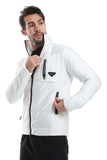 Side Pockets Zip Waterproof Jacket (1405) - White Rabbit