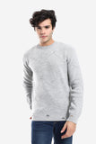 Knitted Pullover With Ribbed Hem (1647) - White Rabbit