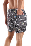 Side Pockets Crabs Patterned Shorts (1265) - White Rabbit