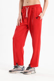 Red Classic Full Zipper Sweatpants  - Fit Freak
