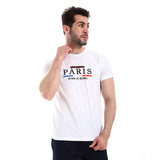 Pavone Paris Flag Printed Round Neck T-Shirt (8326)