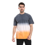Slip On Tie-Dye Short Sleeves T-Shirt - Pavone