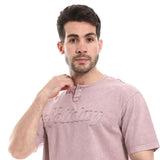 Multi-Pattern Dusty Rose T-Shirt - Pavone