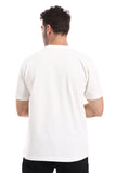 Printed Regular Fit Round Neck T-Shirt - White Rabbit